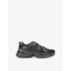 Golden Goose Mens Black Lightstar Leather And Mesh Low-top Trainers In Black