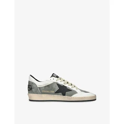Golden Goose Mens Blue Other Ballstar 35945 Suede Trainers Eur 40 / 6 Uk In Multi