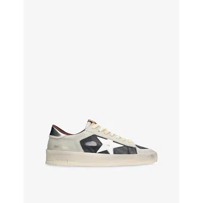Golden Goose Mens Blue Other Men's Stardan Leather Low-top Trainers Eur 42 / 8 Uk