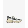 Golden Goose Leather Trainers With Mesh Panels In Multi
