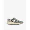 Golden Goose Multicolor Suede And Mesh Running Sneakers In Gray