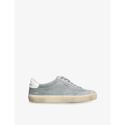 GOLDEN GOOSE MENS SOUL STAR SUEDE LOW-TOP TRAINERS GREY/OTHER EUR 45 / 11 UK