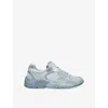 Golden Goose Mens Pale Blue Men's Dad-star Suede And Mesh Low-top Trainers Eur 41 / 7 Uk In Blue