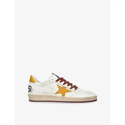 Golden Goose Mens White/comb Men's Ball Star Leather Low-top Trainers