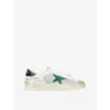 Golden Goose Stardan Sneakers In White Leather And Fabric