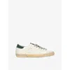 Golden Goose Super Star Leather Upper Toe And Tongue Suede Heel Sneakers Grey In Animal Print