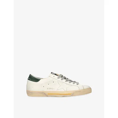 GOLDEN GOOSE MENS MEN'S SUPER-STAR LEATHER LOW-TOP TRAINERS WHITE/OTH EUR 40 / 6 UK