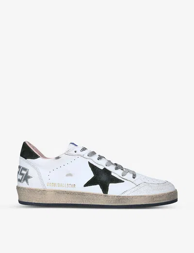GOLDEN GOOSE MENS WHITE/OTH MENS BALLSTAR LOW-TOP LEATHER TRAINERS EUR 41 / 7 UK,47100283