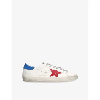 GOLDEN GOOSE MENS GOLDEN GOOSE SUPERSTAR BIO LEATHER LOW-TOP TRAINERS
