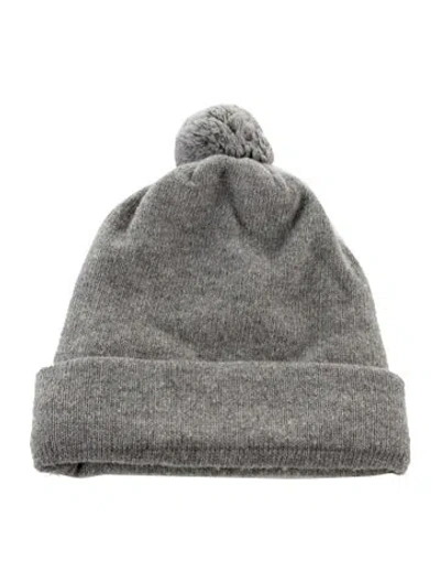 Pre-owned Golden Goose Merino Wool Beanie In Grey