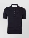 Golden Goose Navy Blue Polo In Virgin Wool In Blue