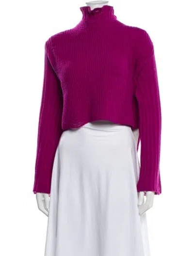 Pre-owned Golden Goose Merino Wool Turtleneck Sweater In Pink
