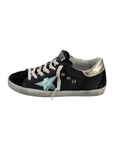 Pre-owned Golden Goose Mesh Distressed Accents Sneakers In Multi