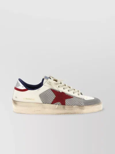 GOLDEN GOOSE MESH PERFORATED DETAIL CONTRAST SNEAKERS