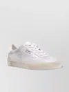 Golden Goose Womens Silver Com Soulstar 70192 Logo-print Leather Low-top Trainers