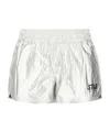 Golden Goose Metallic Shorts In White