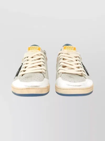 Golden Goose Metallic Star Perforated Contrast Sneakers In Multi