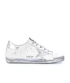 Golden Goose Metallic Superstar Low-top Sneakers In White