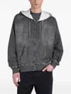 Golden Goose Michael Zip-up Hoodie In Grey