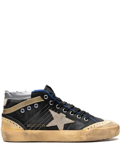 Golden Goose Mid Star "black/ice Vanilla/gold" Sneakers In Schwarz