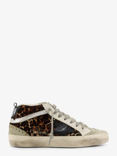 GOLDEN GOOSE MID STAR CLASSIC HIGH-TOP PONYSKIN SNEAKERS