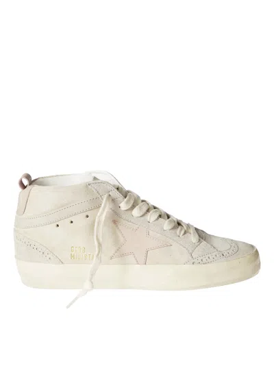 Golden Goose Mid Star Classic Suede Sneakers In Neutral