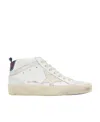 Golden Goose Mid Star High-top Casual Shoes In White