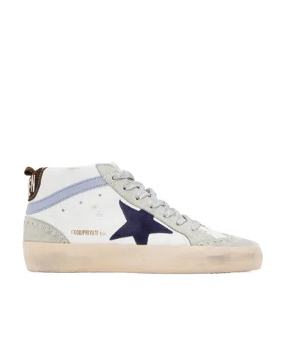 Golden Goose Mid Star High-top Casual Shoes In White