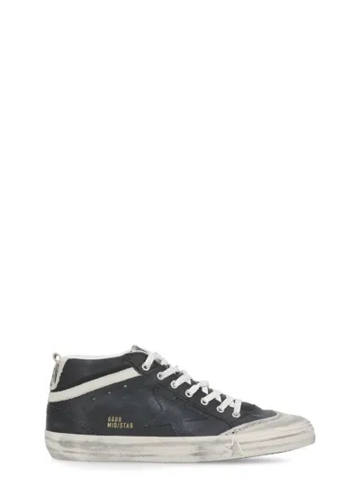 Golden Goose Mid Star Lace-up Sneakers In Black
