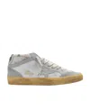 Golden Goose Mid Star Lace-up Sneakers In Gray