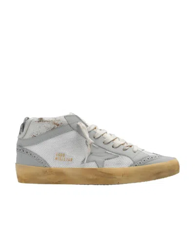 Golden Goose Mid Star Lace-up Sneakers In Gray