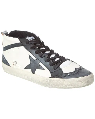 Golden Goose Mid Star Leather Sneaker In White