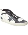 Golden Goose Mid Star High-top Sneakers In White