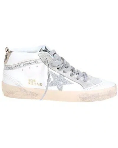 Pre-owned Golden Goose Mid Star Leather Sneaker Women's In White