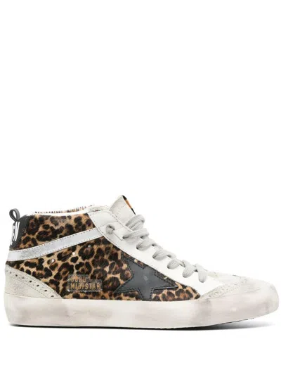 Golden Goose Mid Star Leather Sneakers