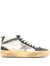 Golden Goose Mid Star Mid-top Sneakers In White