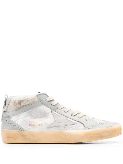 Golden Goose Mid Star Net And Vintage Leather Up