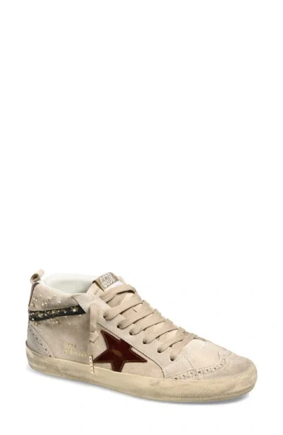 Golden Goose Mid Star Embellished Suede Sneakers In Multi