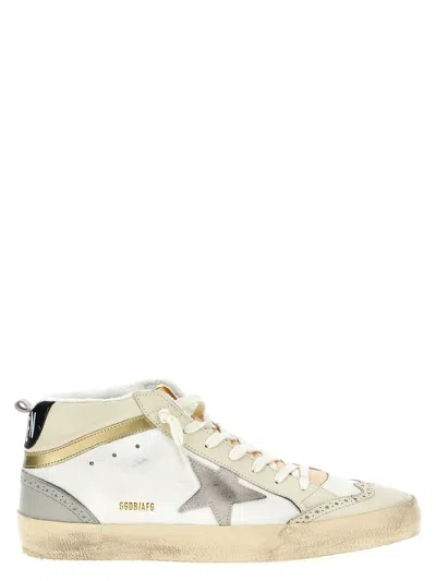 Golden Goose 'mid Star' Sneaker In White