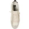 Golden Goose Mid Star Sneaker In White/platinum/leo