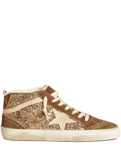 Golden Goose Mid Star Sneakers In 褐色