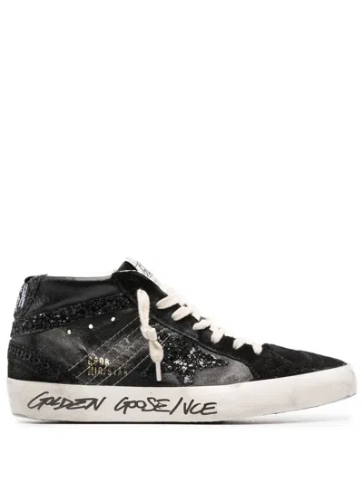 Golden Goose Mid Star Sneakers In Black