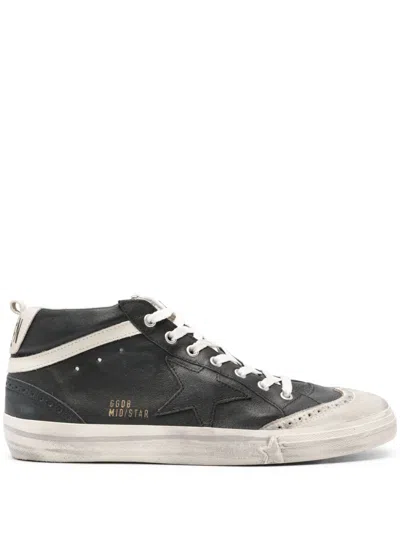 Golden Goose Mid Star Sneakers In Black