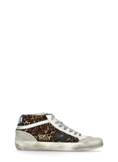 Golden Goose Mid Star Sneakers In Brown