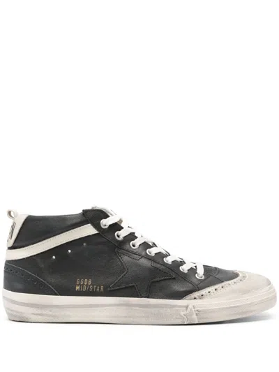 Golden Goose Star-patch Sneakers In Black