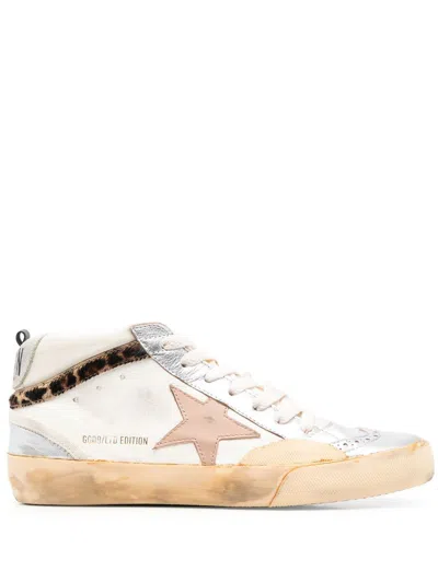 Golden Goose Mid-star High-top Sneakers In Multicolor
