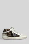 Golden Goose Mid Star Sneakers In Animalier Pony Skin In Animal Print