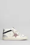 Golden Goose Star Patch Lace-up Sneakers In White