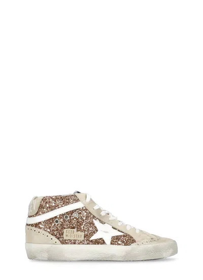 Golden Goose Mid Star Trainers In Pink