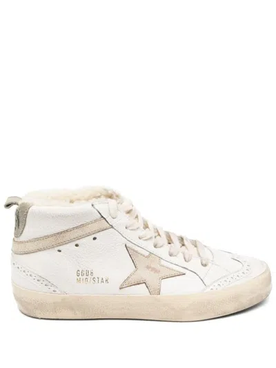 Golden Goose Mid Star Sneakers In White